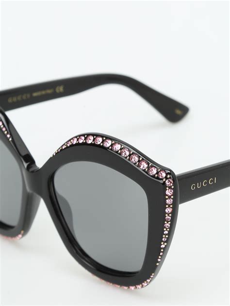 pink bling gucci sunglasses